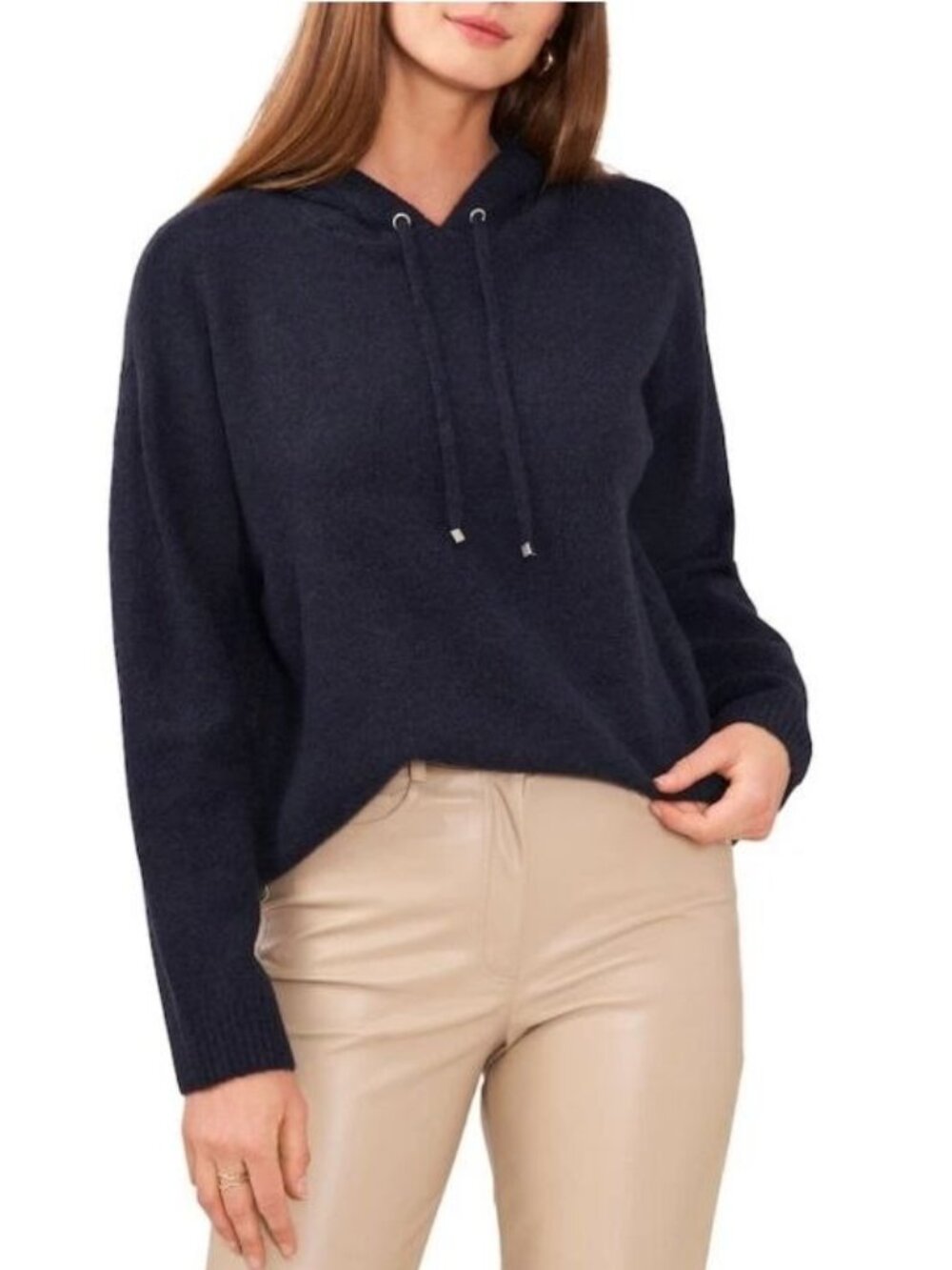 $79 Vince Camuto VINTAGE BLUE Women's Mademoiselle Sweater Hoodie Size S